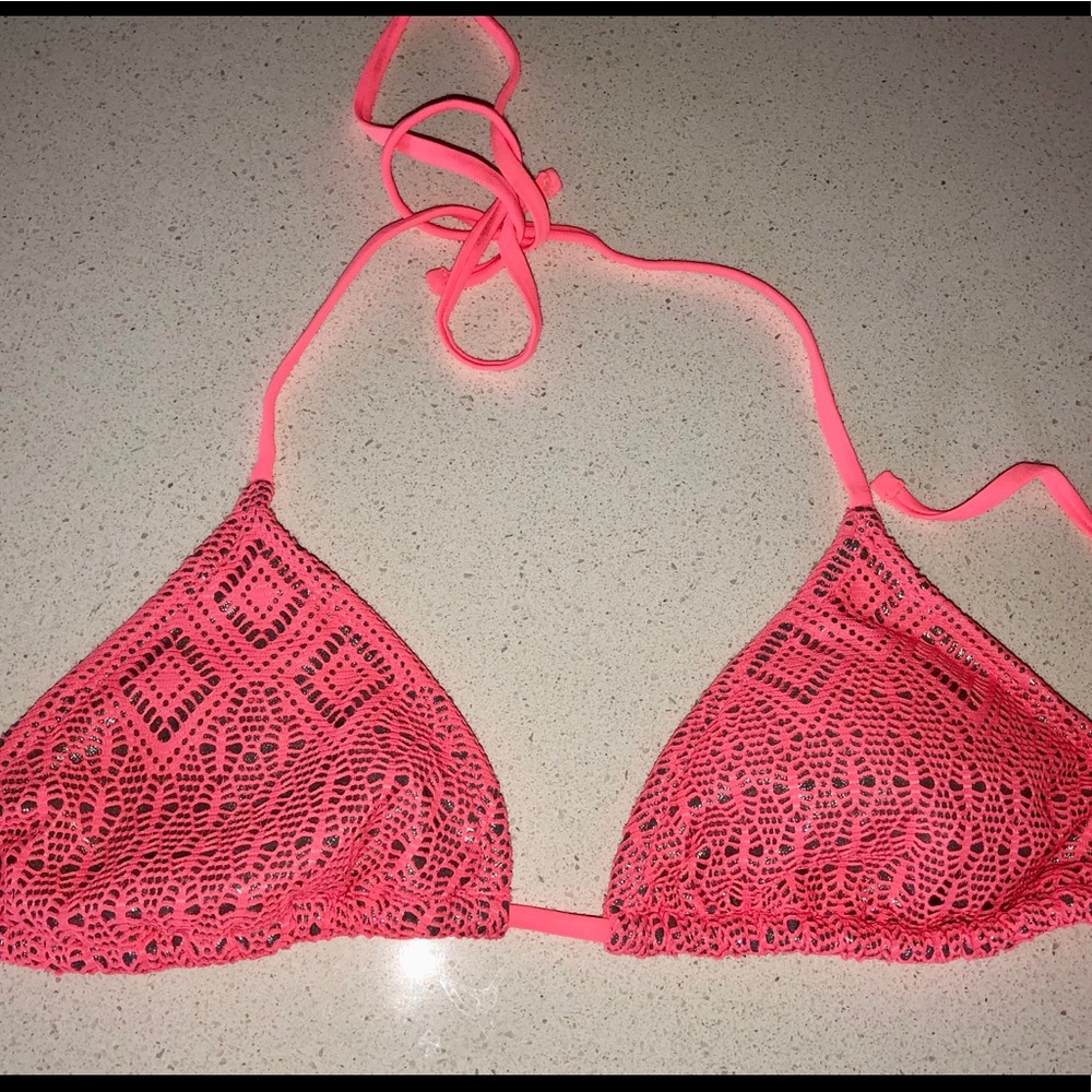 Pink/Coral Bikini Top